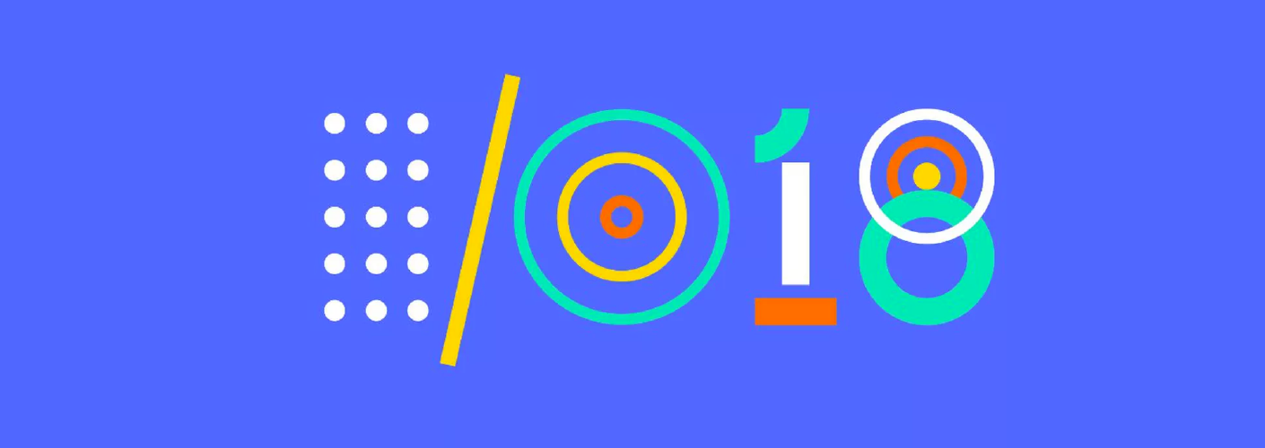 imagem do logo do Google IO de 2018