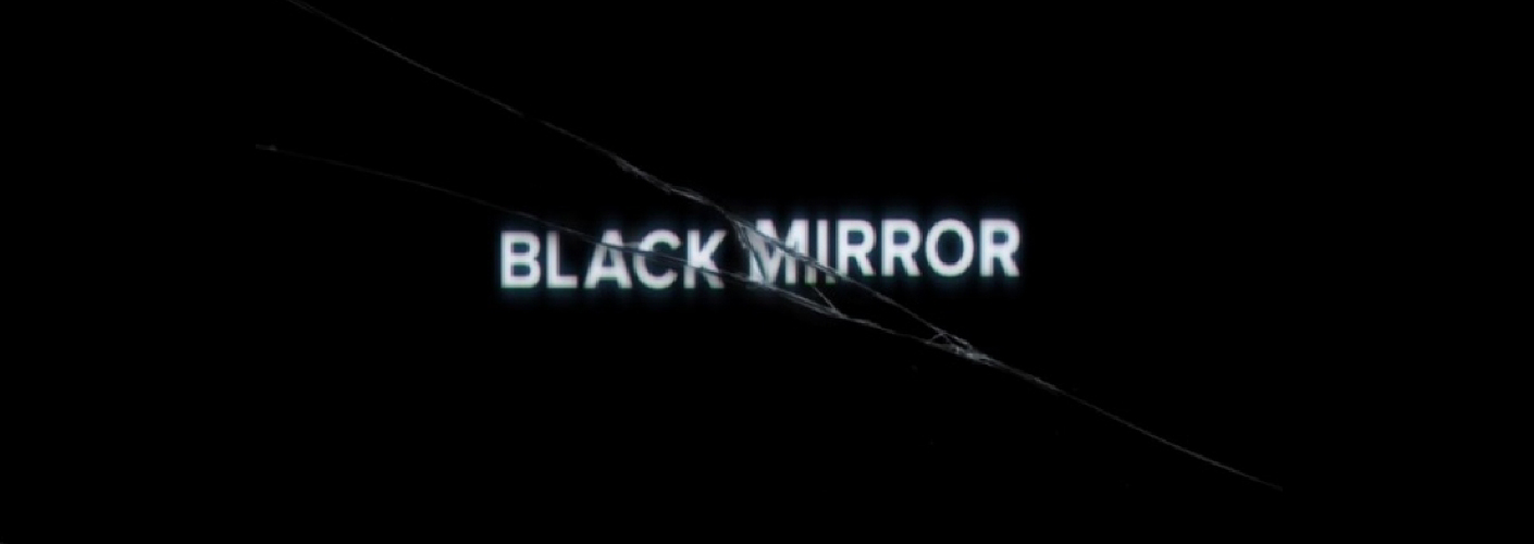 imagem da abertura do black mirror para apresentar as tecnologias em eventos