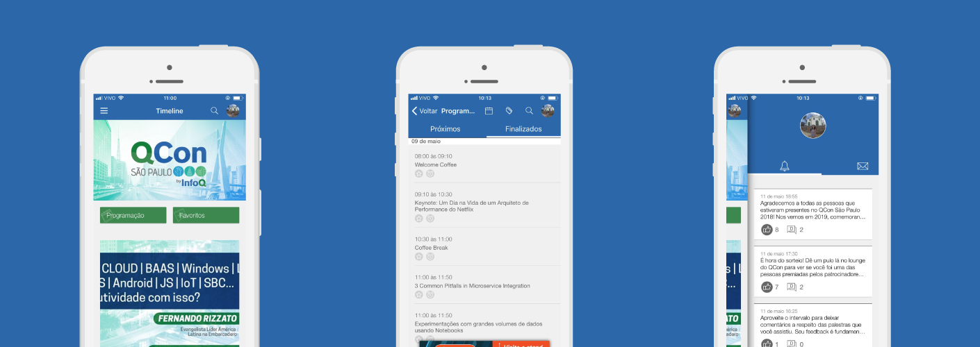 imagem do aplicativo utilizado pela QCon no utlimo evento deles em 2018