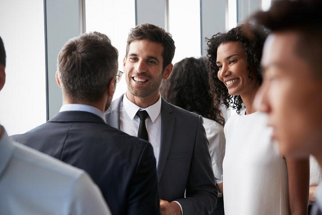 Interação em um evento para corretora de seguros