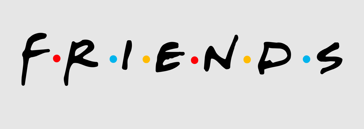 imagem do logo da serie ou seriado friends