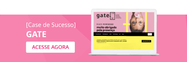 Banner para acessar o case de sucesso do evento GATE