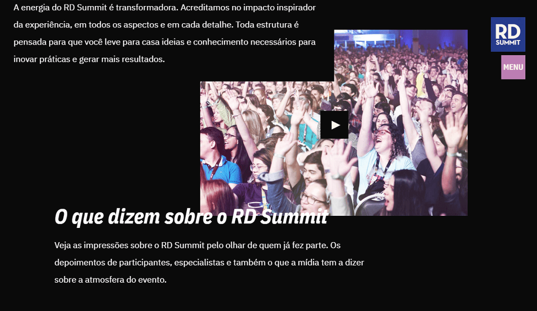 página RD Summit 2018