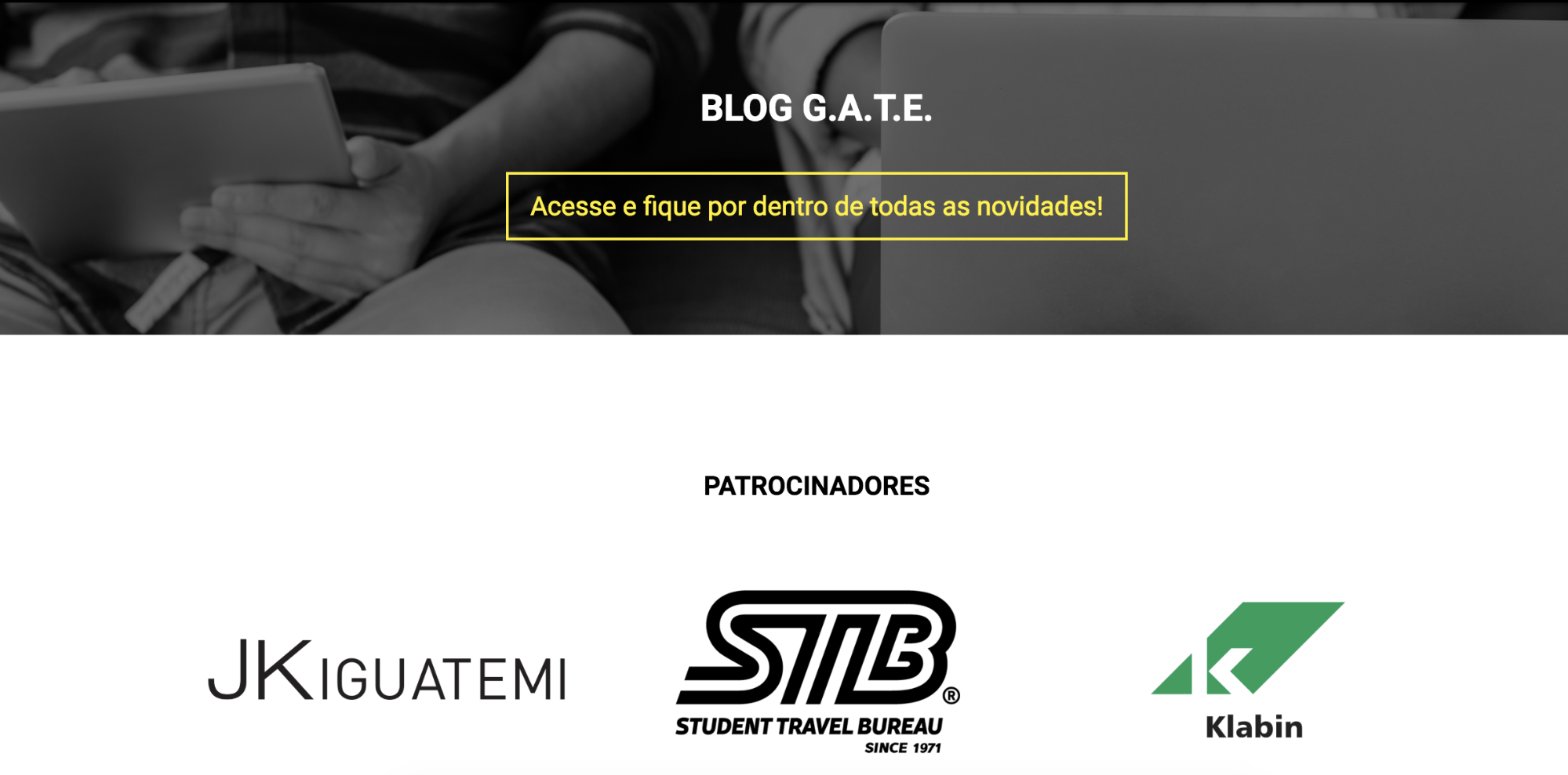 imagem dos patrocinadores do evento GATE imagem dos patrocinadores do evento GATE