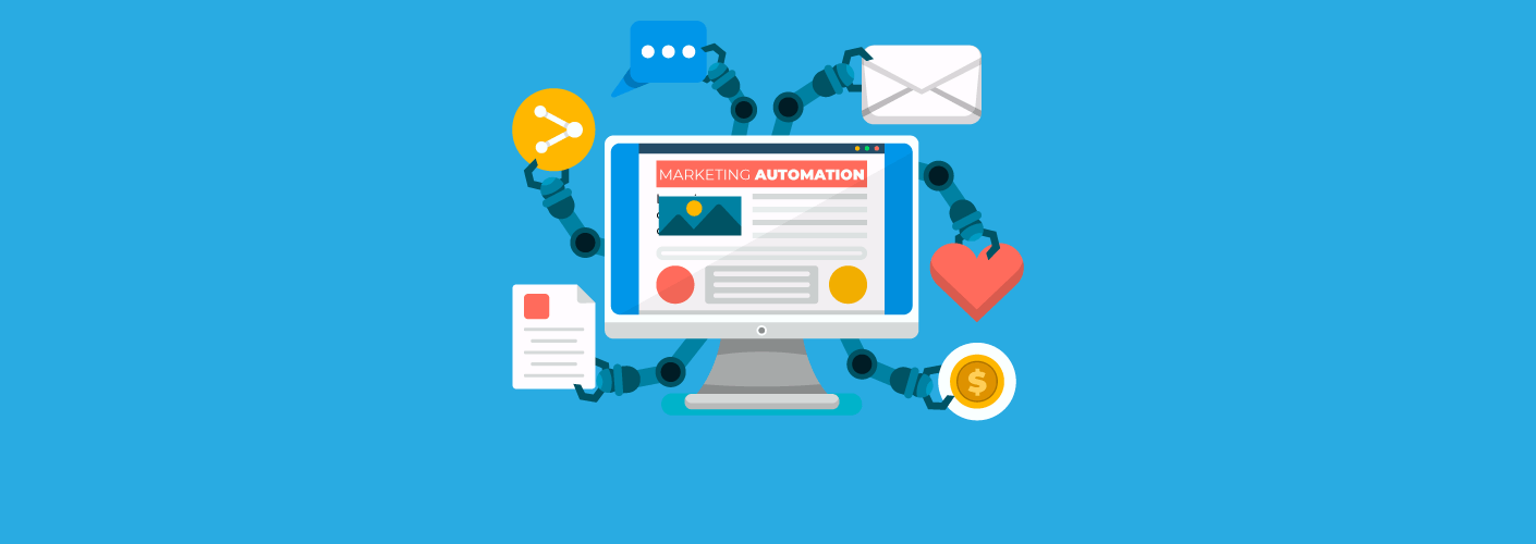 computador dando exemplo de como funciona a automação de marketing