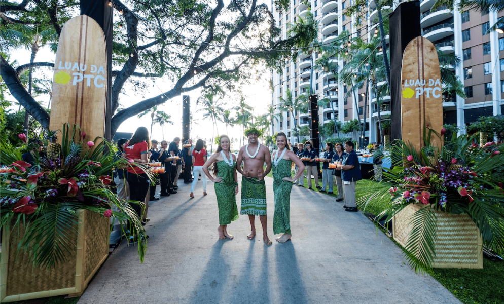 Imagem do luau da PTC