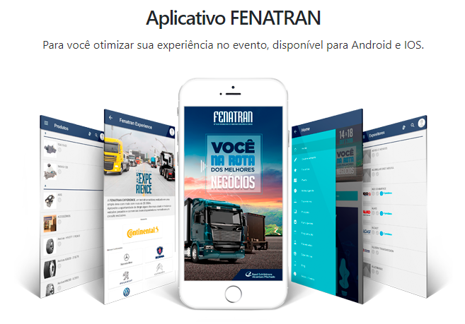 Divulgação do aplicativo do evento FENATRAN 2019