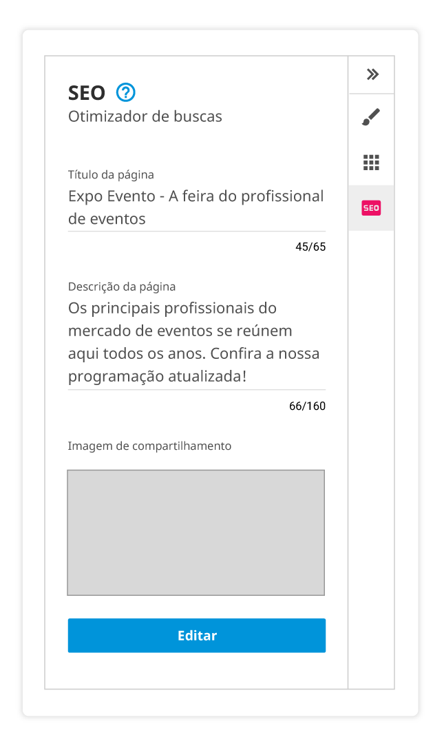 Imagem representando como o Promote ajuda a otimizar o SEO do seu site, tanto em buscas orgânicas quanto também em mídias sociais